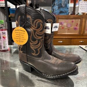 Kids Western Cowboy Boots - Brown